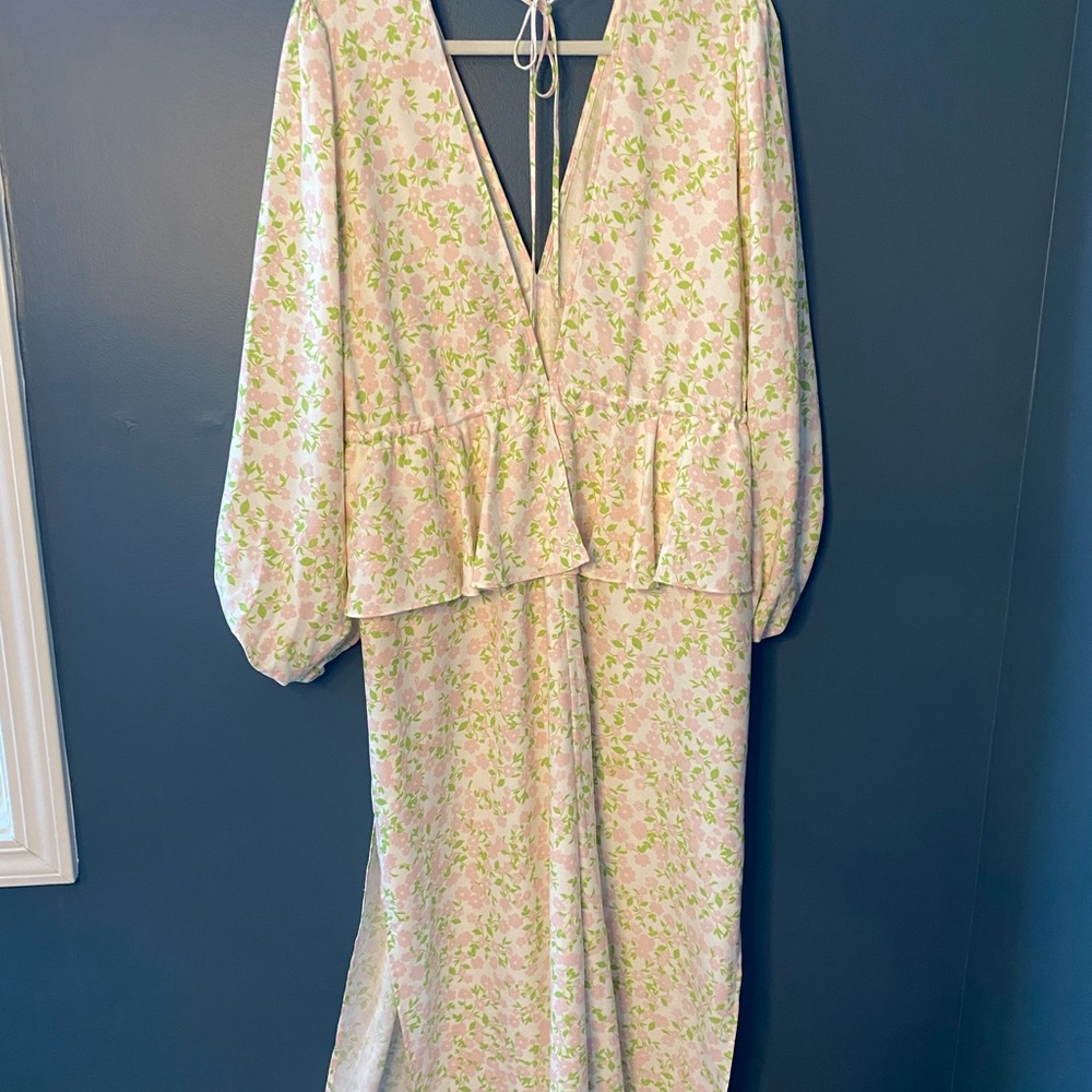 Topshop Ruffle Floral Print Spring Dress - Picture 4 of 10